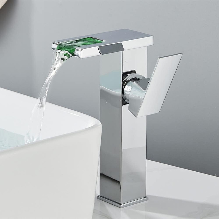 شیر روشویی هوادیائو (Huadiao) مدل LED دار پایه کوتاه و پایه بلند بدنه محصول ضد خش و ضد زنگ بسیار کاربردی و با کیفیت (محصول وارداتی)