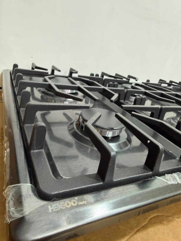 اجاق گاز 5 شعله توکار استیل دودی برند HEIGOO ایتالیا سرشعله ساباف به همراه ترموکوبل ارسال از بندرعباس به سراسر کشور