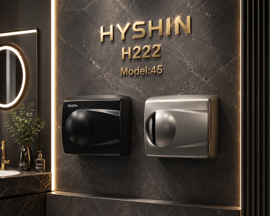 دست خشکن هایشین برند H22-Hyshin یکی از مدل های محبوب و باکیفیت از برند کره ای مخصوص فضلی عمومی و تجاری طراحی شده